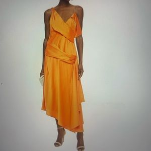 Jonathan Simkhai Asymmetric Drape Gown